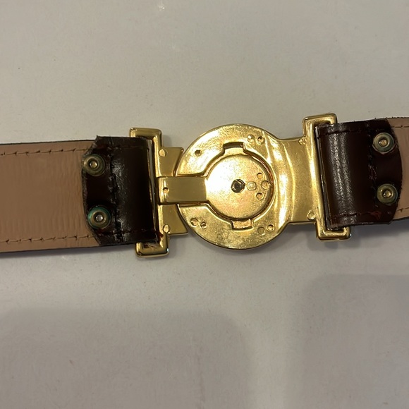 Beautiful genuine leather Code Azure Lion belt - Picture 7 of 10